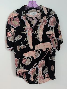 Vintage Lady Reiner Cowgirl Couture Button Down Shirt Size XS